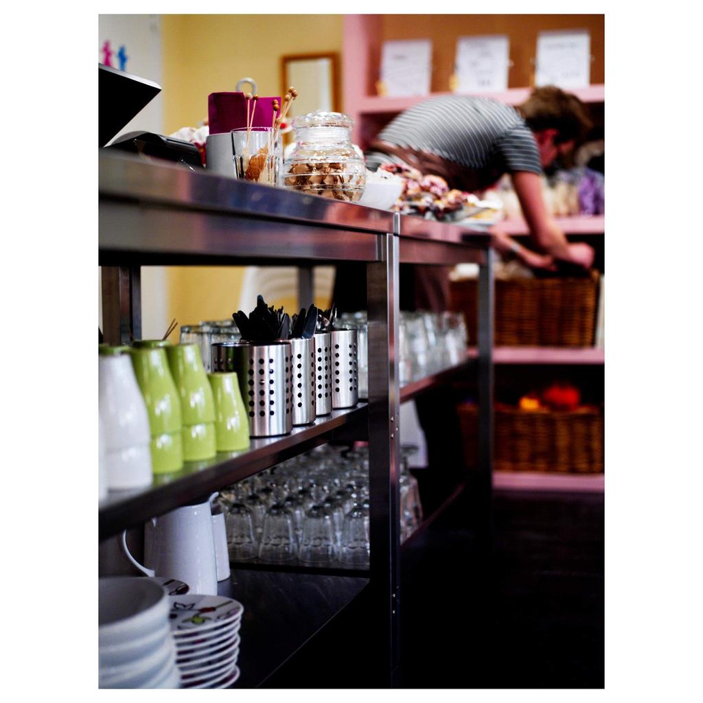 IKEA ORDNING 70179546 Cutlery Stainless Steel Stand,