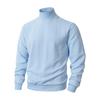 Men Turtleneck Sweater Twisted Knitted Pullover Sweater Casual Solid Color Base Layer Top for Street Work Dating Daily Wear