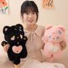 PP Хлопок Милые Плюшевые Игрушки Кошки Привлекают Богатство Плюшевая Кукла Черная Кошка Дети Девочка