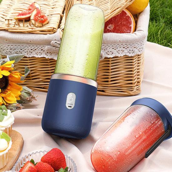 Ручная соковыжималка с 6 лезвиями из нержавеющей стали, 21000 об/мин, высокоскоростная, малошумная, перезаряжаемая, беспроводной миксер для фруктов, соковыжималка