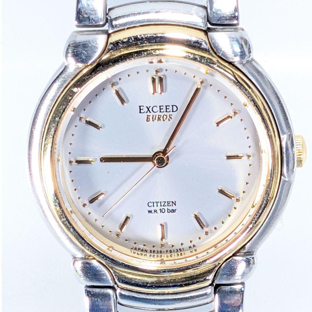 Used CITIZEN EXCEED Ladies Battery Replaced Working Item A-29