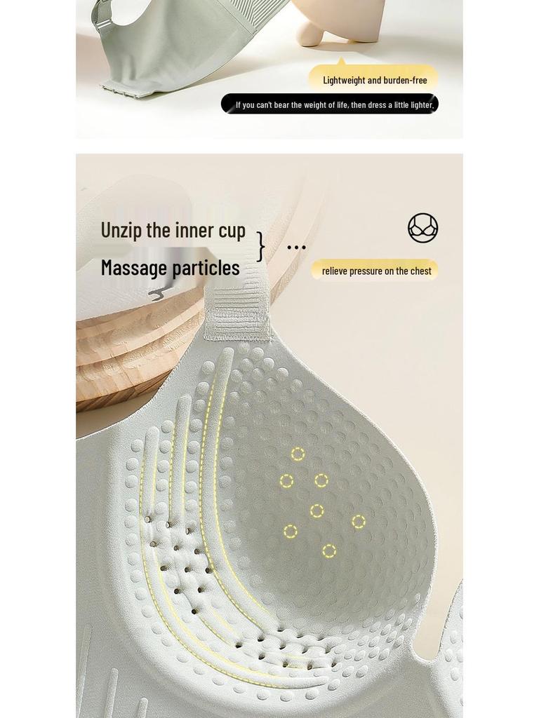 Plus Size Seamless Push-Up Shaping Bra with Side Support