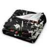 Saw Horror Movie Fashion Blanket Cover Funny Halloween Jigsaw Flannel Throw Fashion Blankets Home Couch Printed Soft Warm Bedspreads Breatha