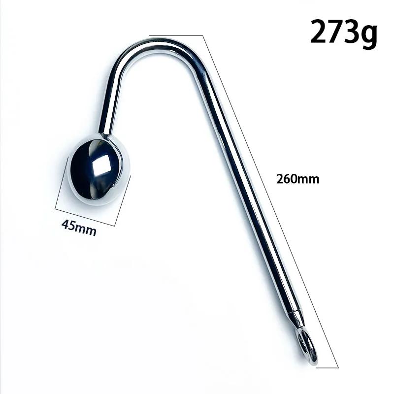 Анальный крючок из нержавеющей стали Анус шарики Металлический анальный дилататор Анальная пробка Большие анальные бусины массажер простаты вставка секс-игрушка для взрослых