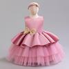 Европейское и американское детское тюлевое платье принцессы для вечеринки - Пышный, многоярусный дизайн для дня рождения девочки и вечерних мероприятий