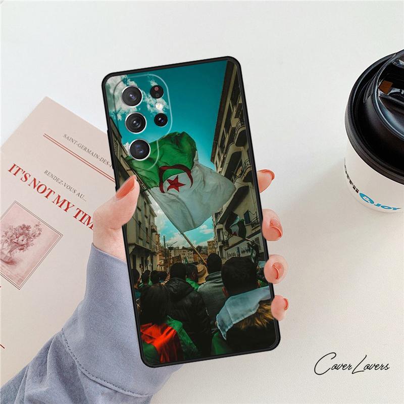 Флаг Алжира Алжирский чехол для телефона Для Samsung Galaxy S24 S25 S23 S22 Ultra Note 10 20 Plus S20 S21 FE Чехол