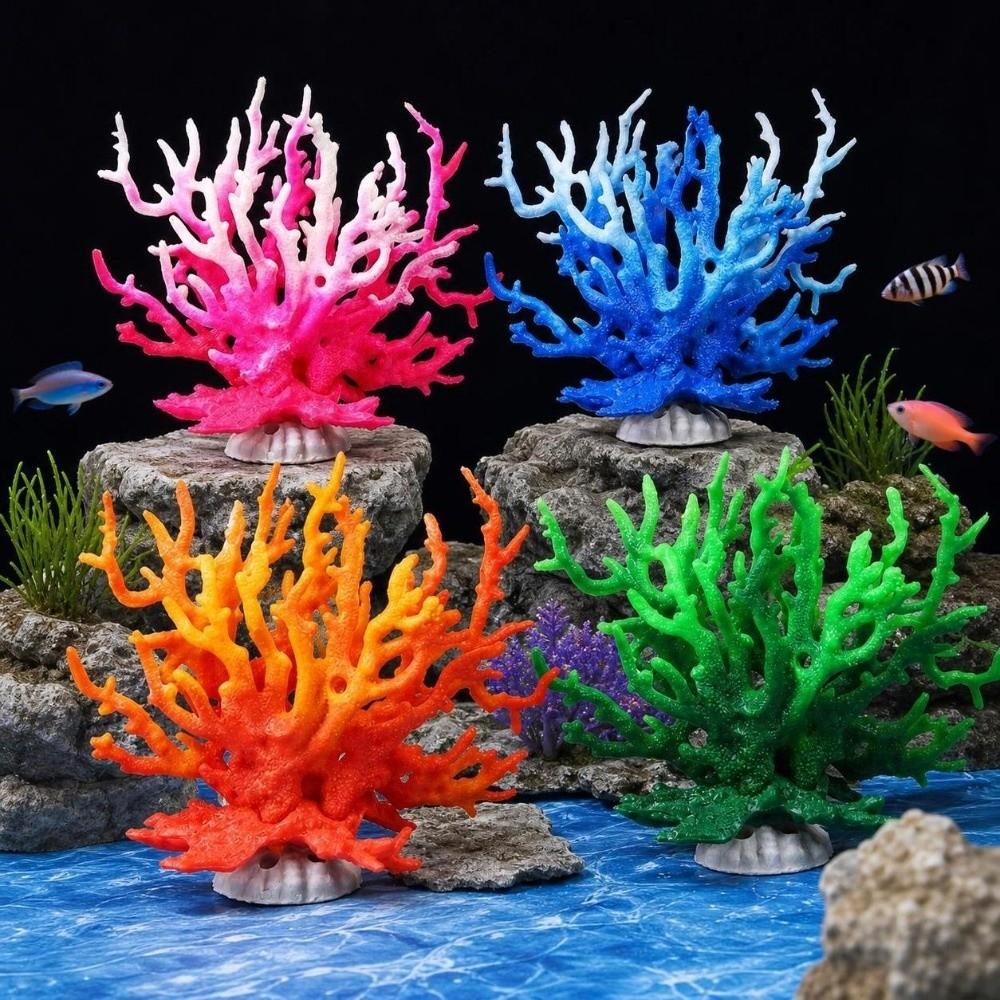 Plastic Artificial Coral Ornament Lifelike Fish Tank Decoration Home Decoration