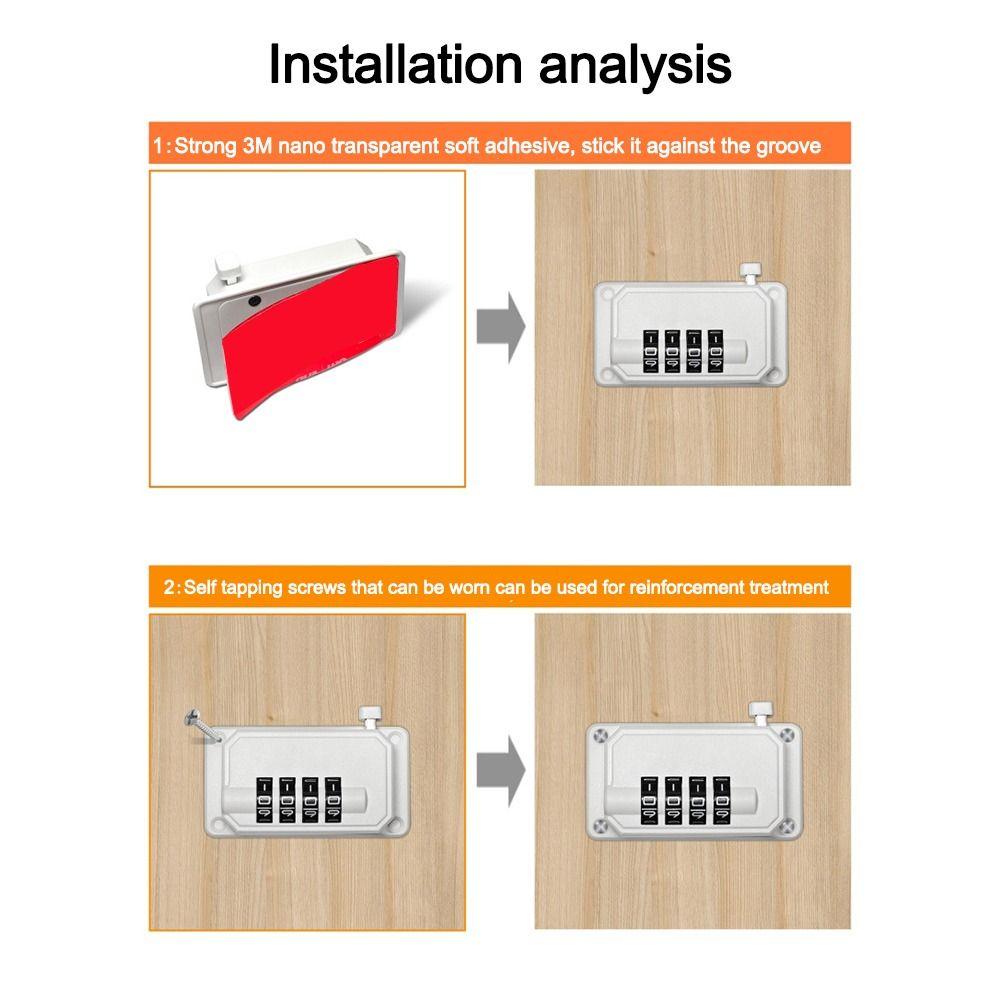 Anti-pinch Hand Refrigerator Door Coded Lock Adjustable Window Digital Password Lock  for Home