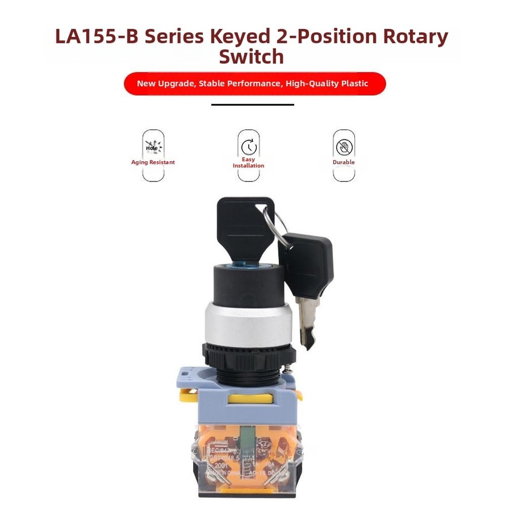 LA155B 11Y/2 Rotary Key Switch for Integration into Factory Equipment and Industrial Instrumentation Interfaces