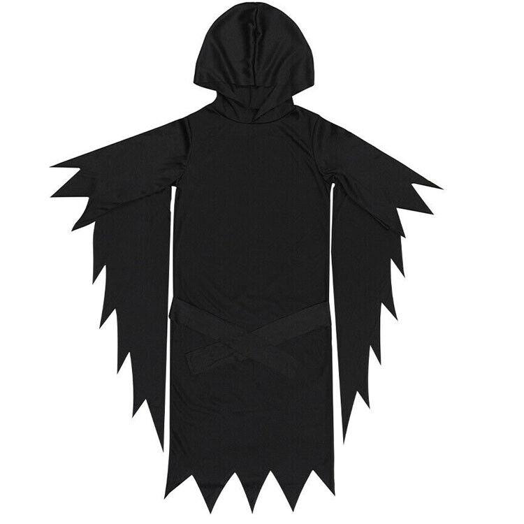 Костюм демона-призрака на Хэллоуин для мужчин и женщин для взрослых, черный крик смерти, демон, мрачный жнец, косплей, одежда с маской, игровые костюмы