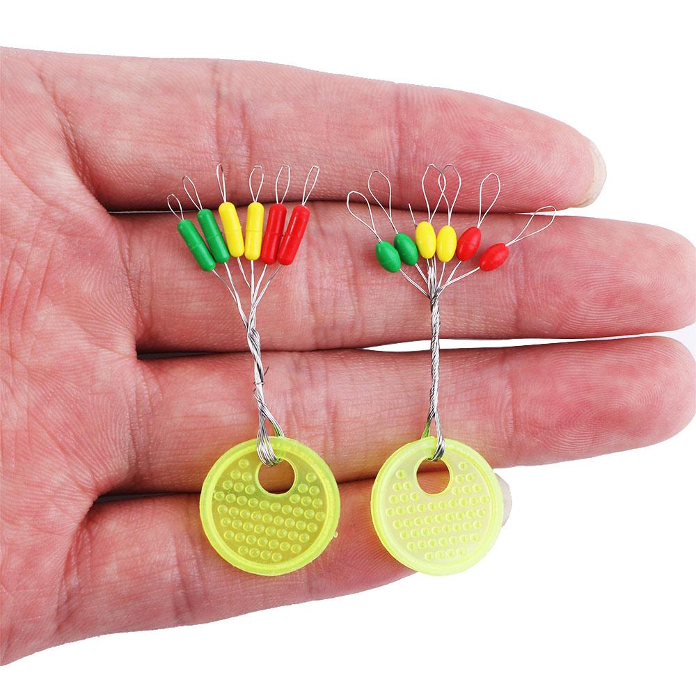 Bait Colorful Rubber Float Fishing Bobber Fishing Float Rubber Space Beans Oval Floating Stopper