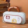 Cartoon Animal Pencil Case Plaid Stationery Bag New Pen Case  School