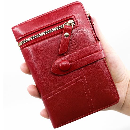 Женский кошелек на пуговицах, мини-женский маленький кошелек для монет, держатель для карт