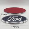 Горячая Наклейка на Автомобиль Для Ford Новая 1шт 3D для ford синий Автомобиль Передняя Головная Крышка Капота Эмблема Задний Хвост Бампер Багажник Рулевое Колесо Обложка