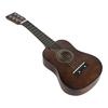 25-дюймовая акустическая гитара из липы, 6 струн, Guitarra с медиатором, струны, мини-укулеле, аксессуары, подарки, музыкальный инструмент