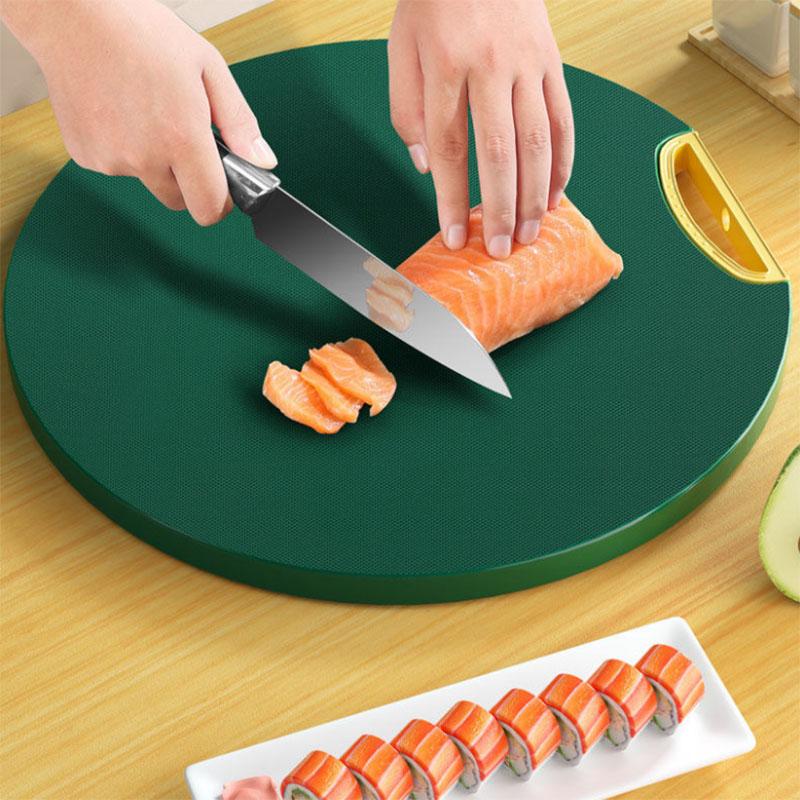 High-value Chopping Household Antibacterial and Mildew-proof Thickened Board PE Chopping Cutting Board Rolling Knife Board Kitchen Ornaments