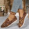 Fashion 2024 Hot Sale Shoes for Women One Kick Women's Flats Autumn Round Toe Leopard Print Mixed Colors Solft Sole Casual Flats Shoes