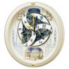 Seiko Clock Wall Clock Karakuri Clock Radio Clock Analog Karakuri Triple Selection Melody Rotating Ornament Christmas Song and Others Light Gold Pearl