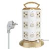 With 3 USB Tower Multi Power Strip 1.8m Cord Overload Protector Vertical 12 Way Outlets EU US UK AU Universal Socket EU Plug
