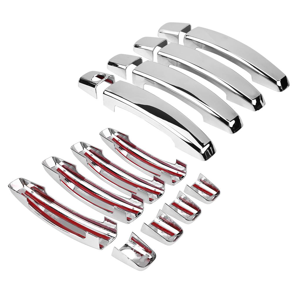 8 pcs Car Electroplating Door Handle Cover Trim for 2008-2016