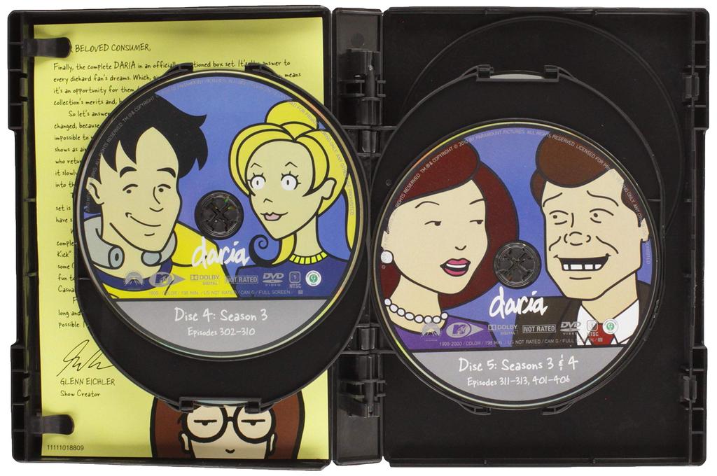 Полный анимационный сериал «Дарья» (8pc) (Полный Дол) [DVD]