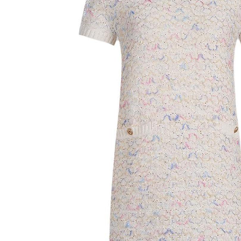 Karl Lagerfeld Lightweight Luxury High-End Feel Party Street Round Neck Pullover Sheer Short Sleeve Dress Women dresses M22L1329110