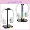 Стойка RGB Fonken для гарнитуры со светодиодной основой, USB-подсветка, держатель для дисплея наушников на рабочий стол ПК, аксессуары для наушников для игрока на ПК