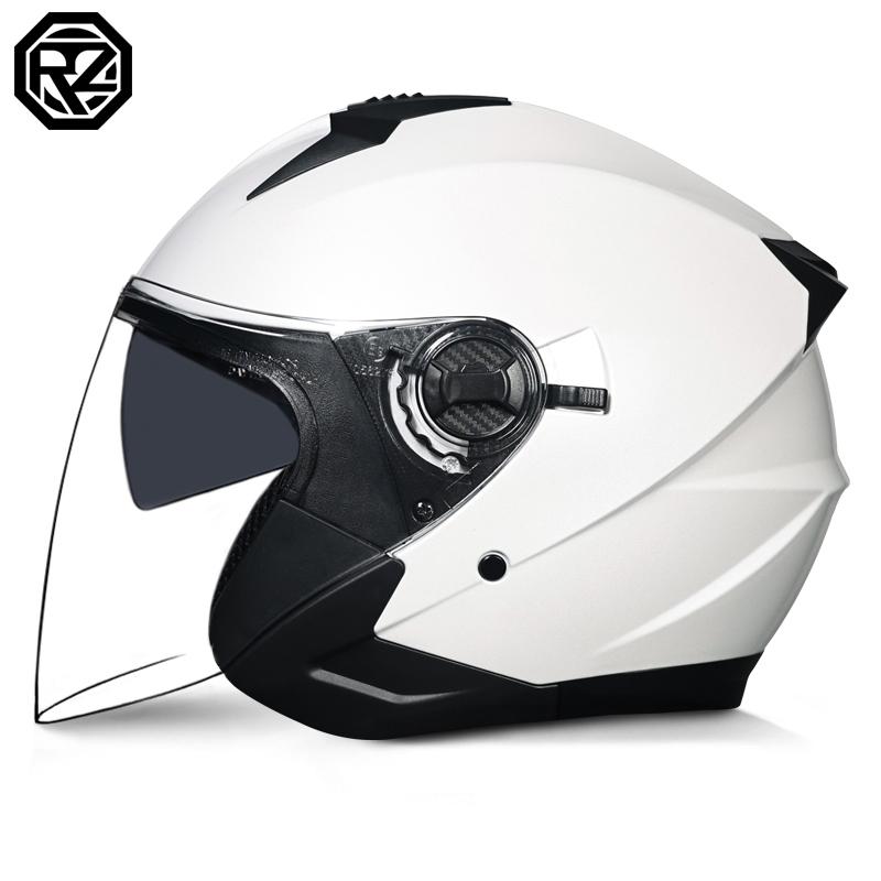 ORZ Половинные Мотошлемы Двойные Линзы Скутер Мото Шлем Casco village Езда capacete de moto мотокросс Шлемы
