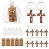 Keychain Hollow Cross Pendant Church Party Gift