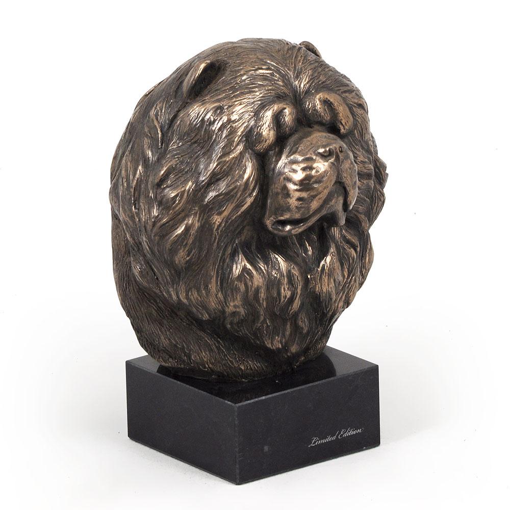 Chow Chow - Statuetka Psa, Popiersie Na Kamiennej Podstawie, Rzeźba, Trofeum Na Wystawę Psów Marki Art-Dog