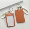 Брелок для ключей, держатель студенческой карты, простая однотонная серия, деловая рабочая карта для женщин и детей, держатель для студенческой фотокарты, чехол