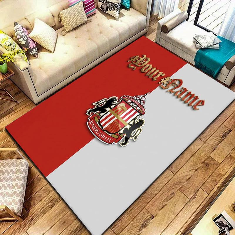 Sunderland A.F Custom Name Carpet Rug for Living Room Bedroom Home Sofa Decoration,Kids play Non-slip Floor Mat
