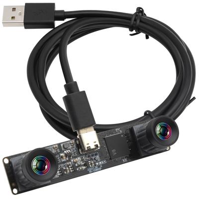 ELP 210 кадров в секунду монохромный глобальный затвор USB-модуль камеры с двумя объективами синхронизация веб-камера 800P 120 кадров в секунду Lightburn камера для ПК OmniVision OV9281 бинокулярная камера