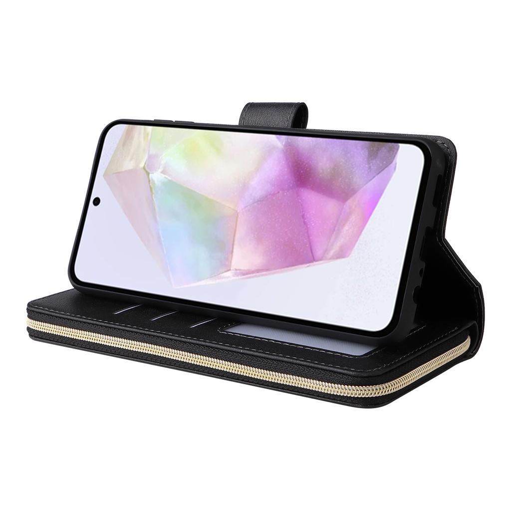 Чехол-кошелек на молнии из ПУ-кожи для Samsung Galaxy A17 5G/A17 4G/A26 5G с ремешком на руку