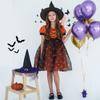 Halloween Girls Dress Printed Dress Witch Role Play Cosplay Costume Masquerade Costume