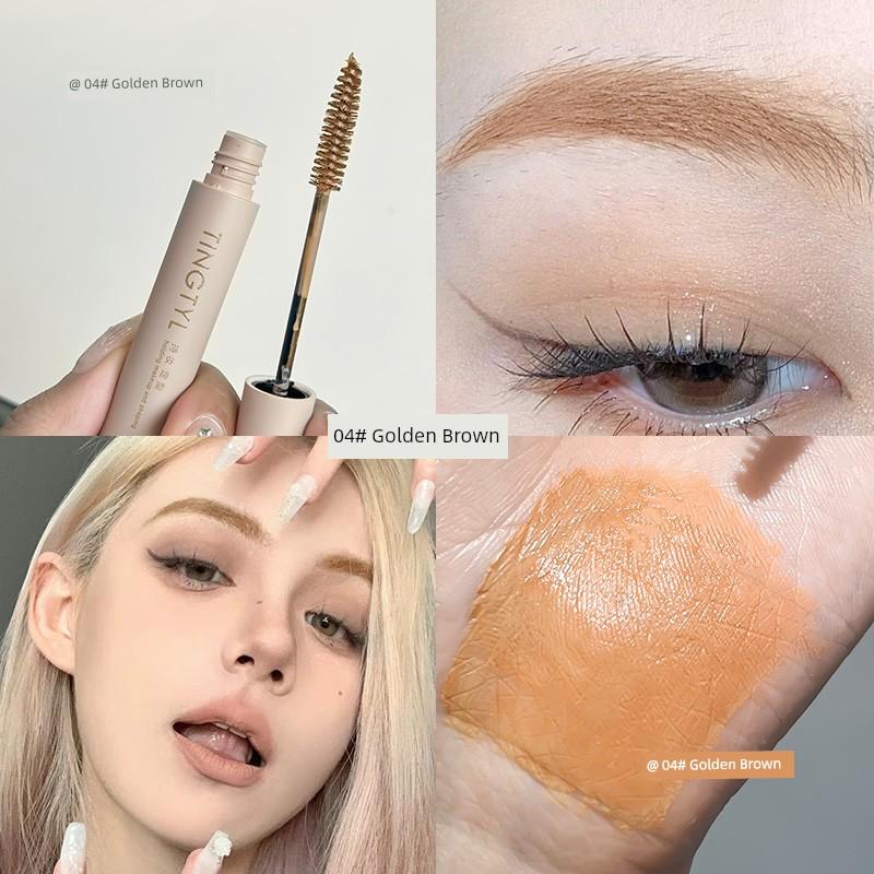 Cool Platinum Light Eyebrow! Eyebrow Cream Women's Light Color Waterproof Long Lasting Fadeless Pink Brown Wild Eyebrow Shaping Liquid