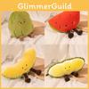 Watermelon Cartoon Fruit Hami Melon Durian Bitter Melon Plush Play Sofa Doll