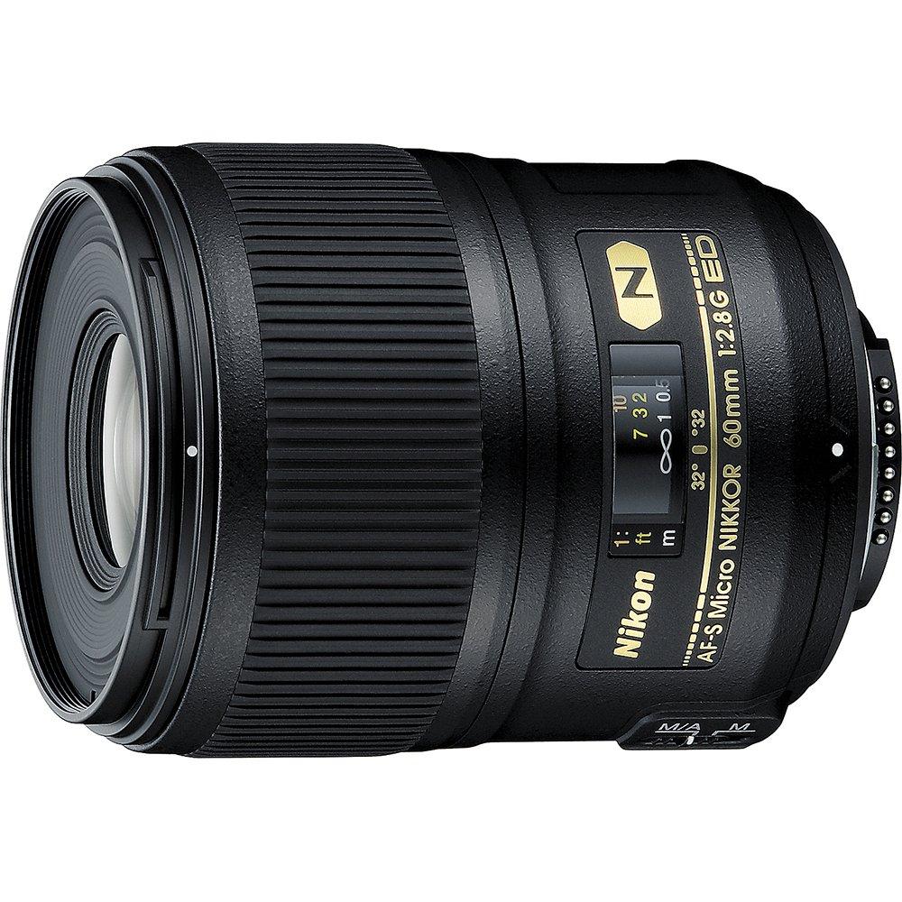 Nikon Однофокусный микрообъектив Micro 60 мм ED, совместимый с полноразмерным AF-S f/2.8G