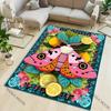 1PC Mysterious Moth Divination Elements Pattern Carpet for Living Room Bedroom Sofa Home Decor Non-slip Floor Mat Area Rug