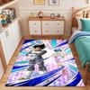 "Anime Duo with Dynamic Energy Background" Patterned carpet, suitable as a non slip play mat for the living room and bedroom sofa
