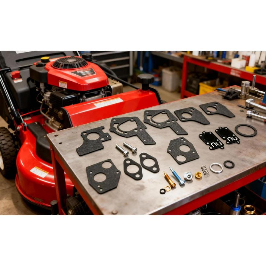 Carburetor Overhaul Repair Rebuild Kit Compatible with Briggs Stratton Pulsa Jet Carb 80200 81200 82200 3 Thru 5 HP Horizontal Engines Replace 495606