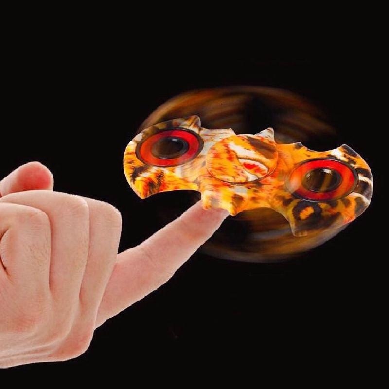 Бэтмен Спиннер для пальцев Снятие стресса Материал АБС нержавеющая сталь Желтый Красный Зеленый Голубой Черный