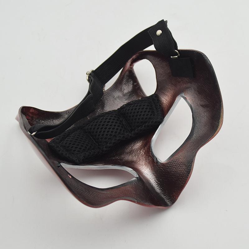 Fox Mask for Adult Half Face Halloween Mask Masquerade Carnival Party Props Resin Material Cosplay Accessories Red
