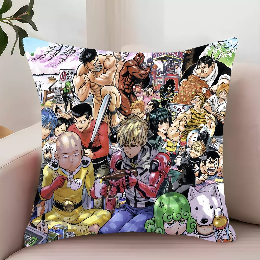Bilibili Чехол для подушки One-Punch Man Декор Защитные чехлы Удобный мягкий для Дивана Гостиной Домашнего офиса
