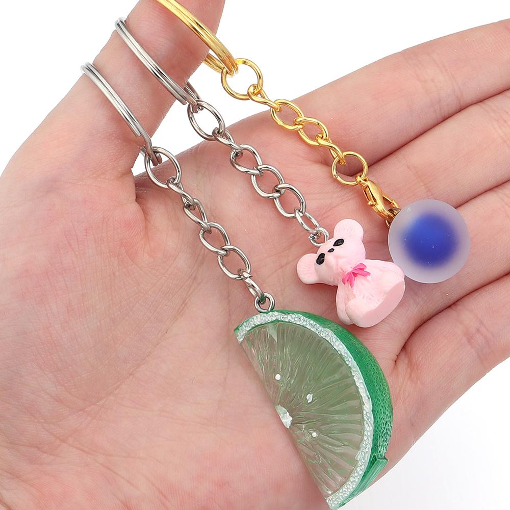 10pcs/Lot Iron Key Rings Keychain Key Chain Split Ring Metal Blank Gold Color Rhodium Keyrings DIY Jewelry Making Accessorie