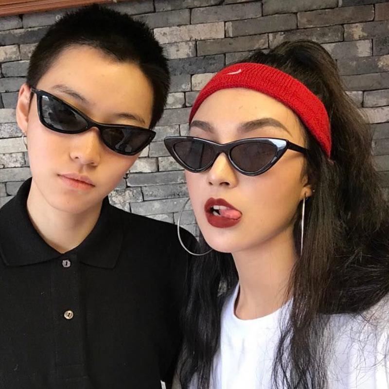 Новые ретро-солнцезащитные очки «кошачий глаз» Очки с треугольной оправой Женские Сексуальные Фирменные Дизайнерские Женские Очки EMA