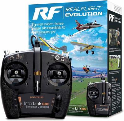 MALTA Real Flight Evolution DroneRF.Evo-DRONE, полностью подпружиненный USB контроллер-передатчик для RC летных симуляторов.