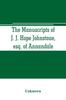 Книга The Manuscripts of J. J. Hope Johnstone, Esq. of Annandale