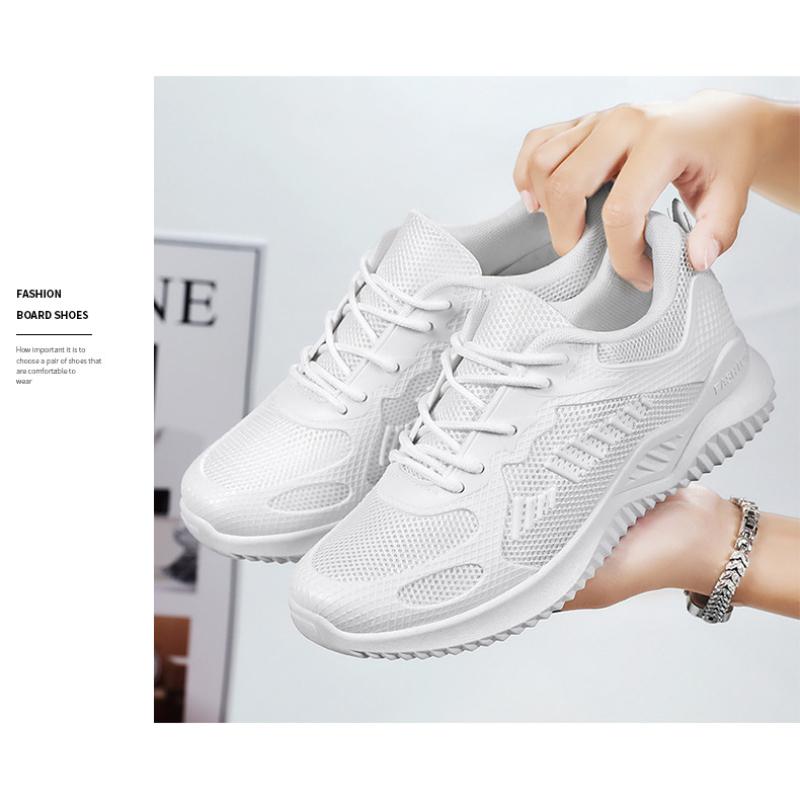 Fashion Women Work Shoes Comfortable for Work 2024 Spring New Leisure Breathable Running Shoes Soft Sole Korean Trendy Single Shoes