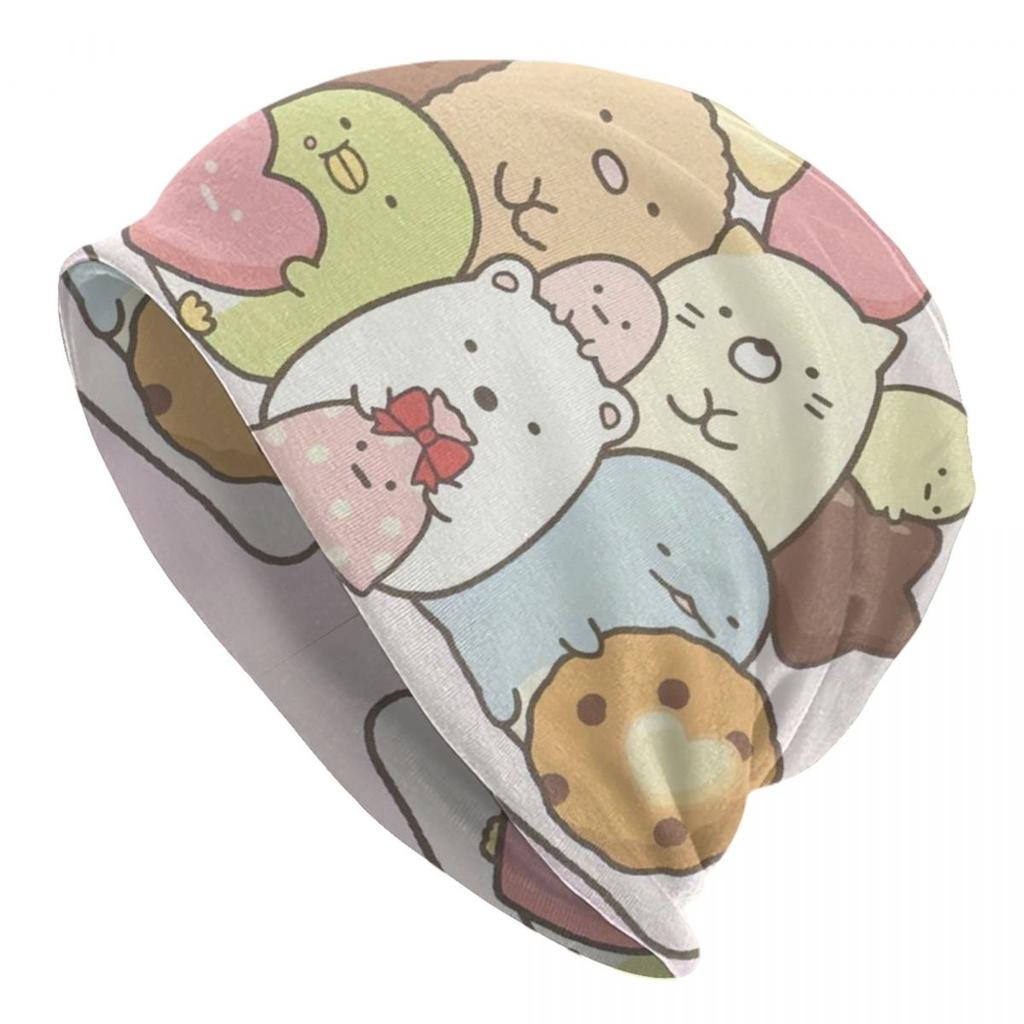 Унисекс Зимняя Теплая Шапка-Бини Мужская Вязаные Шапки Модные Sumikko Gurashi Японский Мультфильм Шапка-Бини Аниме Игра Шапки-Бини Для